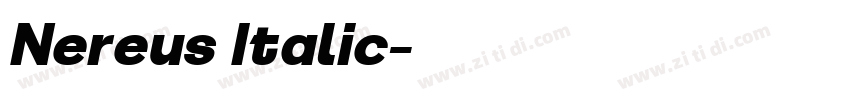 Nereus Italic字体转换